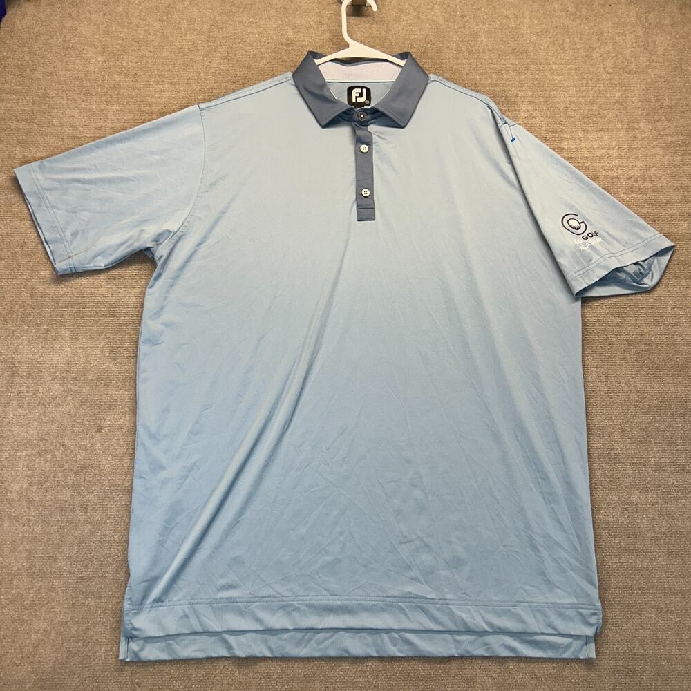 FootJoy Golf Performance Polo Shirt Men's XL Short Sleeve Go Golf Academy Logo
